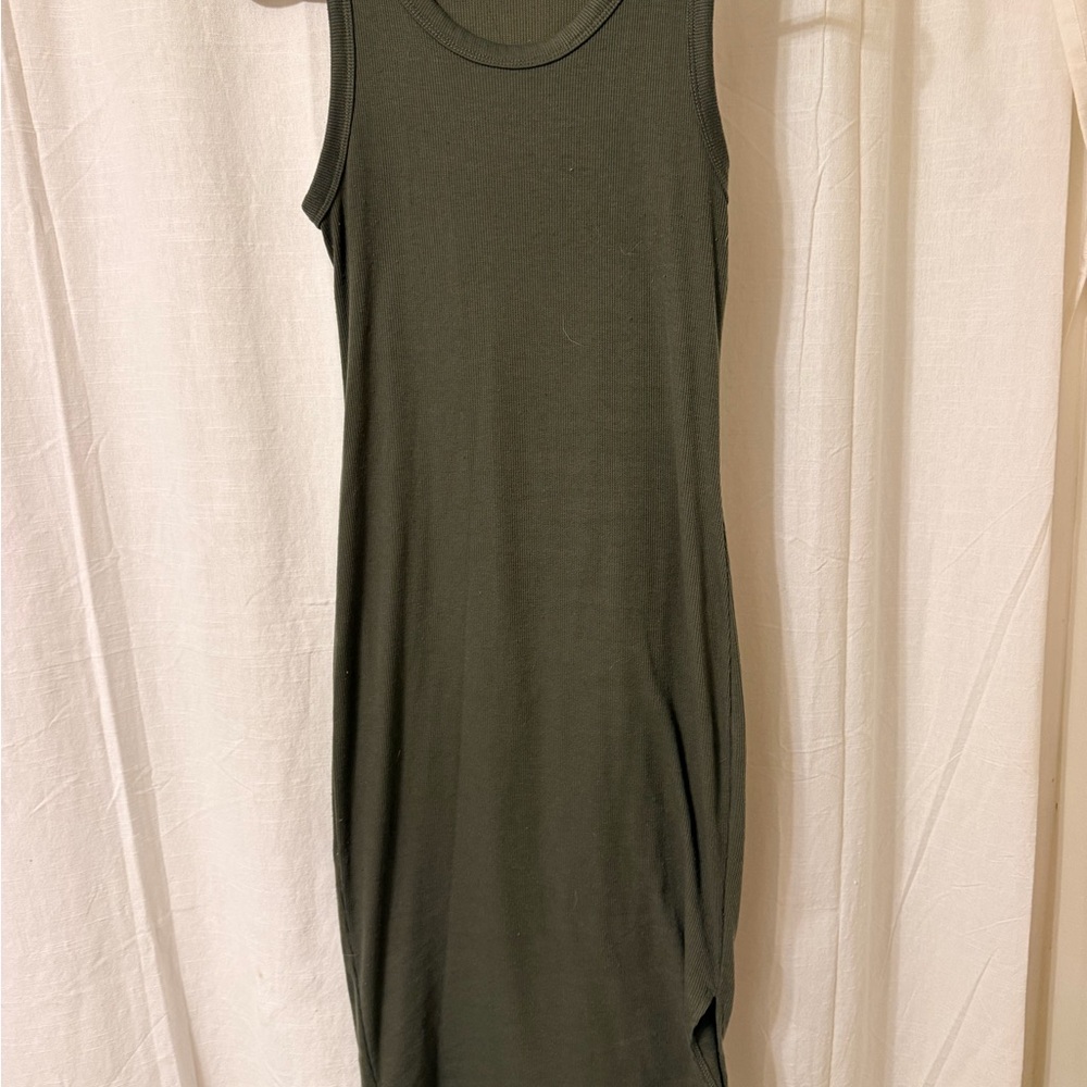 Rue21 Dark Olive Sleeveless Crewneck Knit Dress